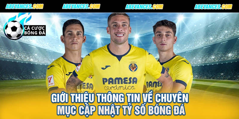 Giới thiệu thông tin về chuyên mục cập nhật tỷ số bóng đá